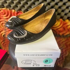 Steve Madden black ballet flats koy 8.5